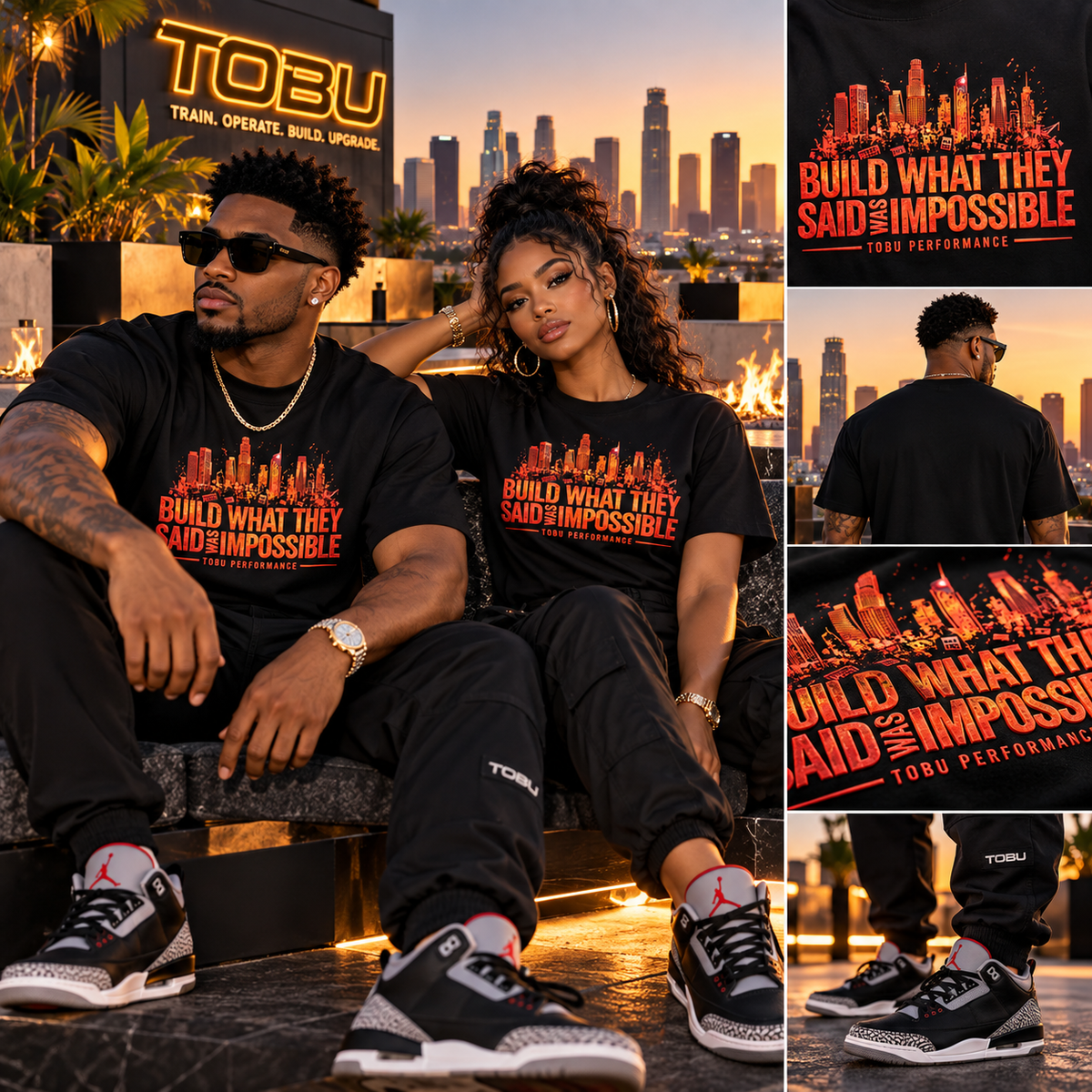 TOBU BUILD WHAT THEY SAID WAS IMPOSSIBLE UNISEX QUICK-DRY T-SHIRT | 150 GSM PREMIUM PERFORMANCE TEE