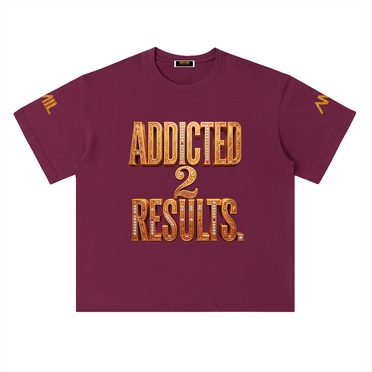 ADDICTED 2 RESULTS 300 GSM HEAVYWEIGHT COTTON T-SHIRT | UNISEX OVERSIZED PREMIUM LIFESTYLE TEE