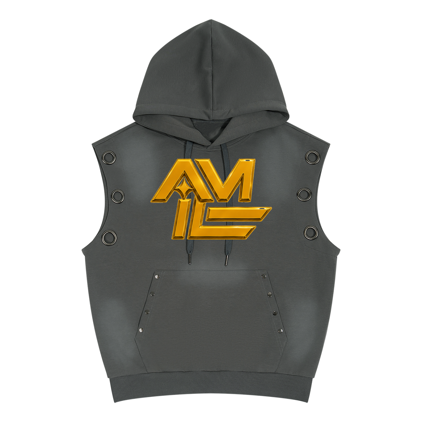 OWNERSHIP IS THE CULTURE 370 GSM VINTAGE WASH SLEEVELESS HOODIE