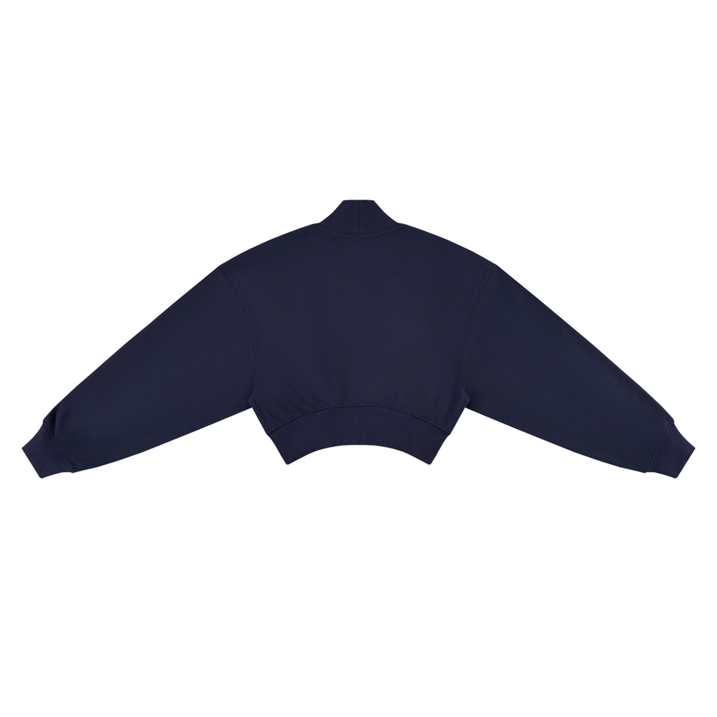 ADDICTED 2 RESULTS 280 GSM WOMEN’S CROPPED MOCK NECK SWEATSHIRT | PREMIUM OVERSIZED LIFESTYLE WEAR