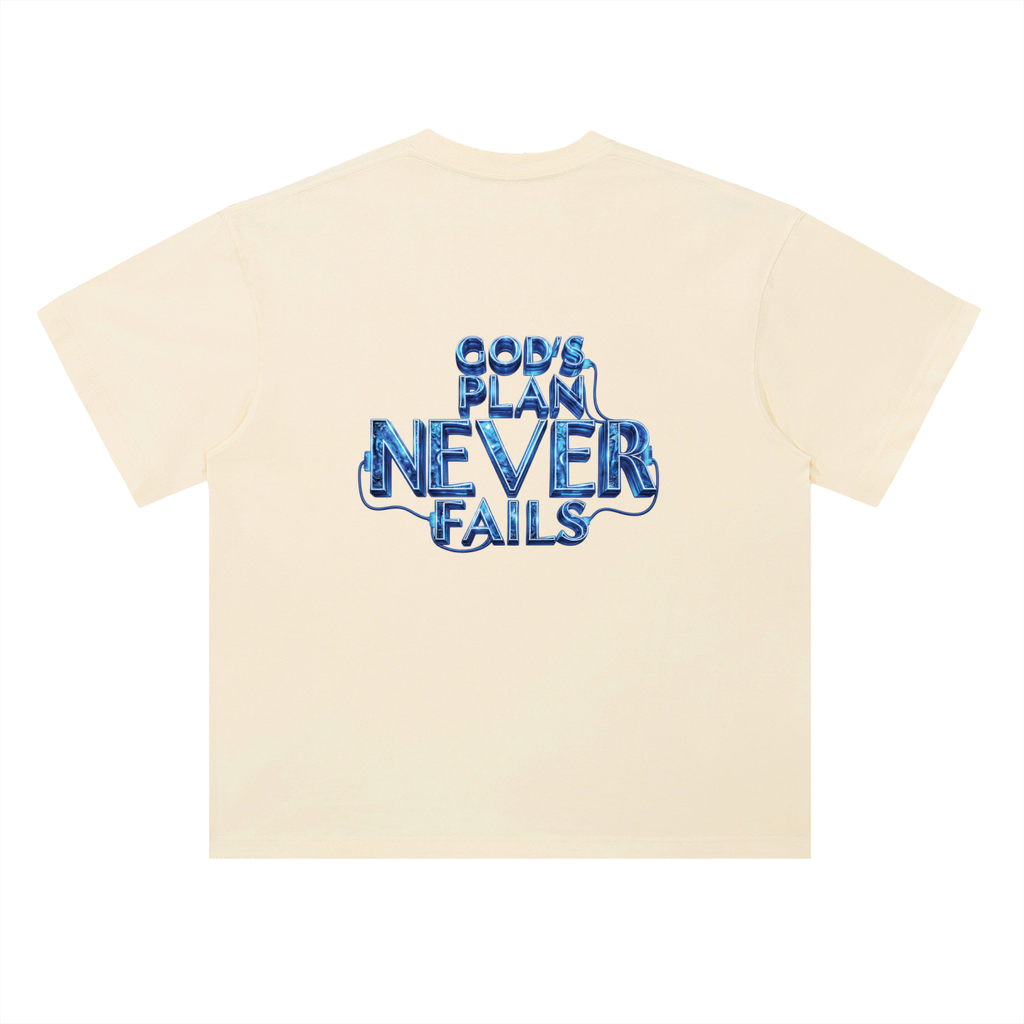 I DON’T NEED A PLAN B 300 GSM HEAVYWEIGHT DROP SHOULDER COTTON T-SHIRT
