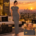 SASHA FIERCE SLIM FIT RIBBED MAXI DRESS | ALL MONEY IS LEGAL