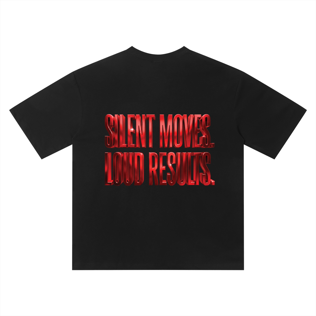 TOBU SILENT MOVES LOUD RESULTS QUICK DRY SMART T-SHIRT | UNISEX 150 GSM LIGHTWEIGHT TEE