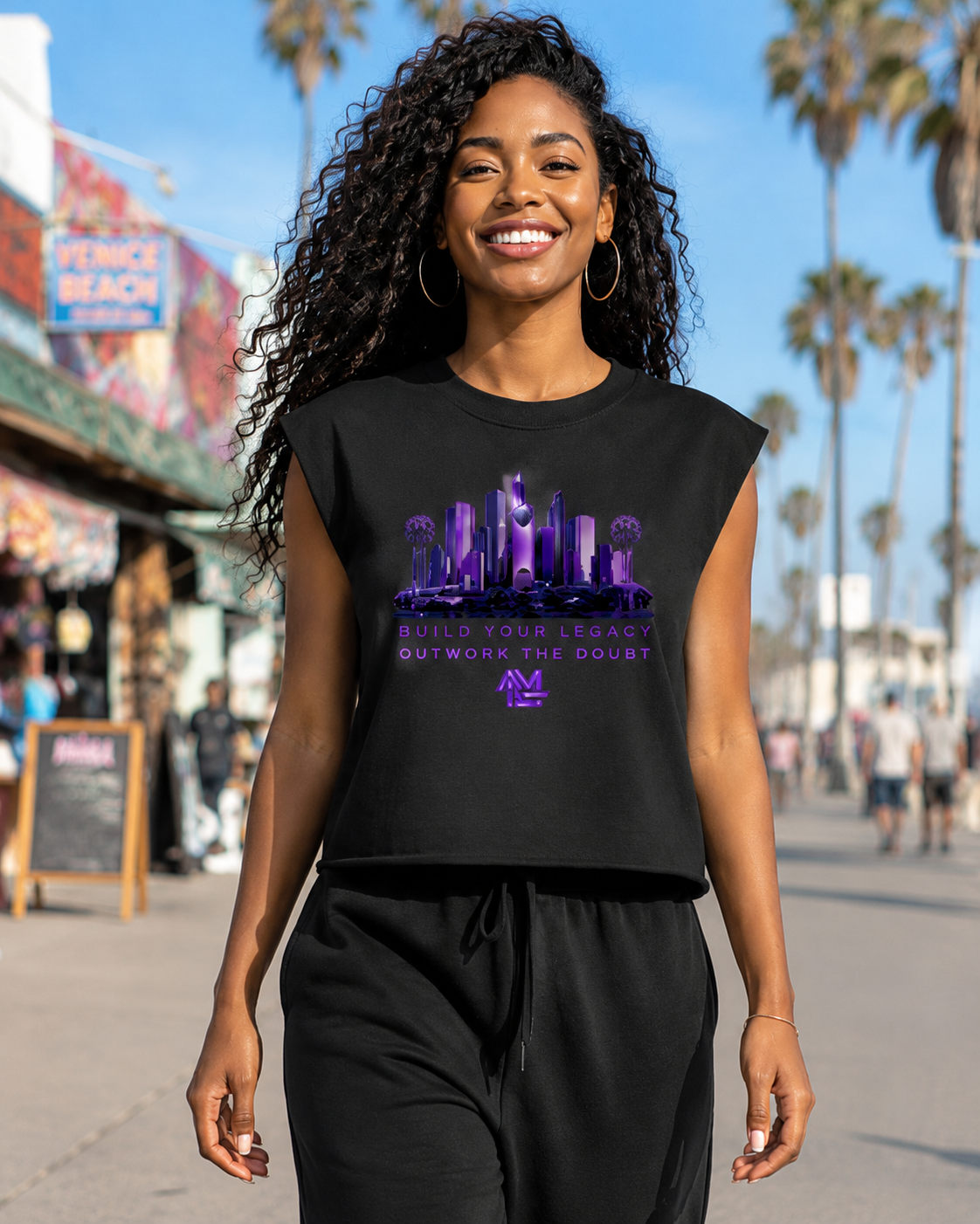 OWNERSHIP IS THE CULTURE — BUILD YOUR LEGACY FRENCH TERRY BOXY TANK TOP