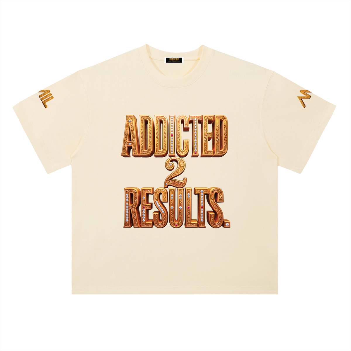 ADDICTED 2 RESULTS 300 GSM HEAVYWEIGHT COTTON T-SHIRT | UNISEX OVERSIZED PREMIUM LIFESTYLE TEE