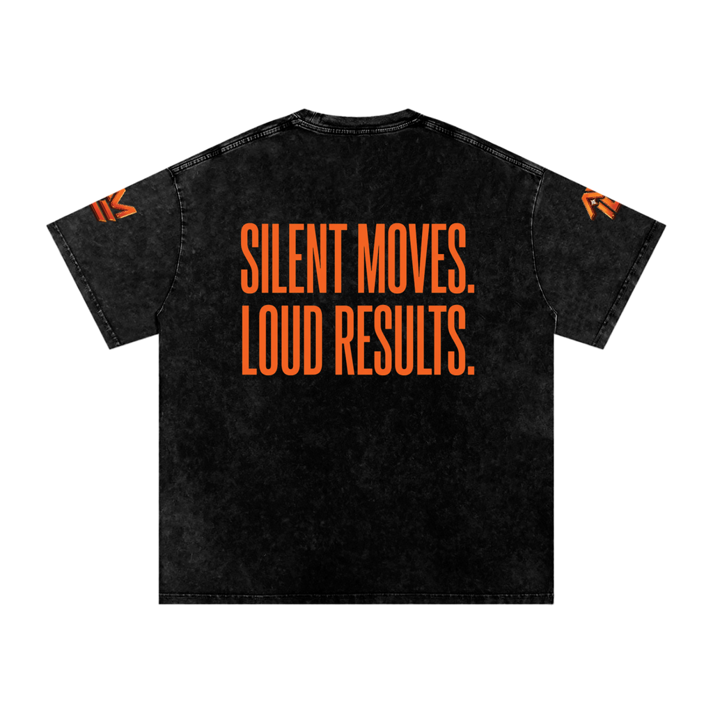BUILD A LEGACY Snow Washed Oversized Cotton T-Shirt