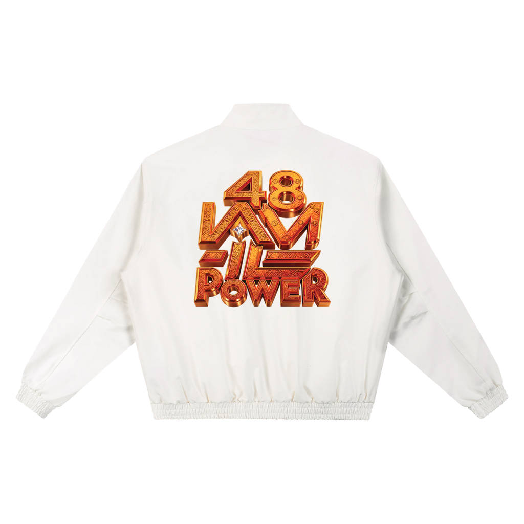 48 LAWS OF POWER | STAND COLLAR BOMBER JACKET