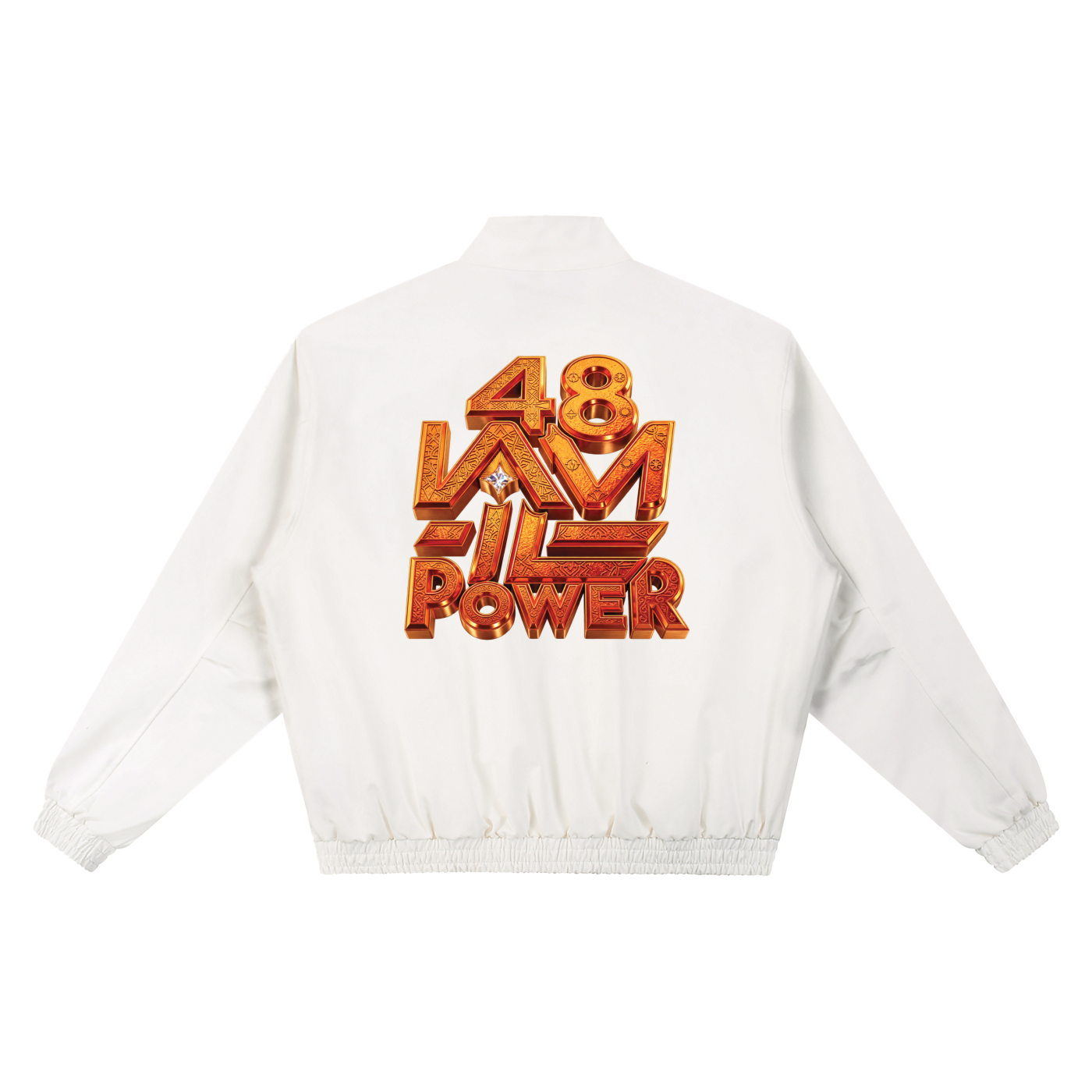 48 LAWS OF POWER | STAND COLLAR BOMBER JACKET