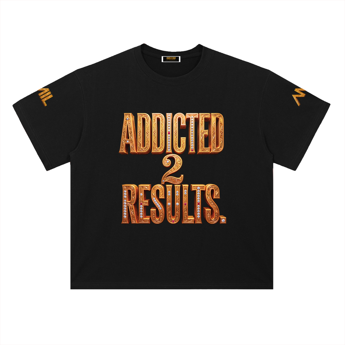 ADDICTED 2 RESULTS 300 GSM HEAVYWEIGHT COTTON T-SHIRT | UNISEX OVERSIZED PREMIUM LIFESTYLE TEE