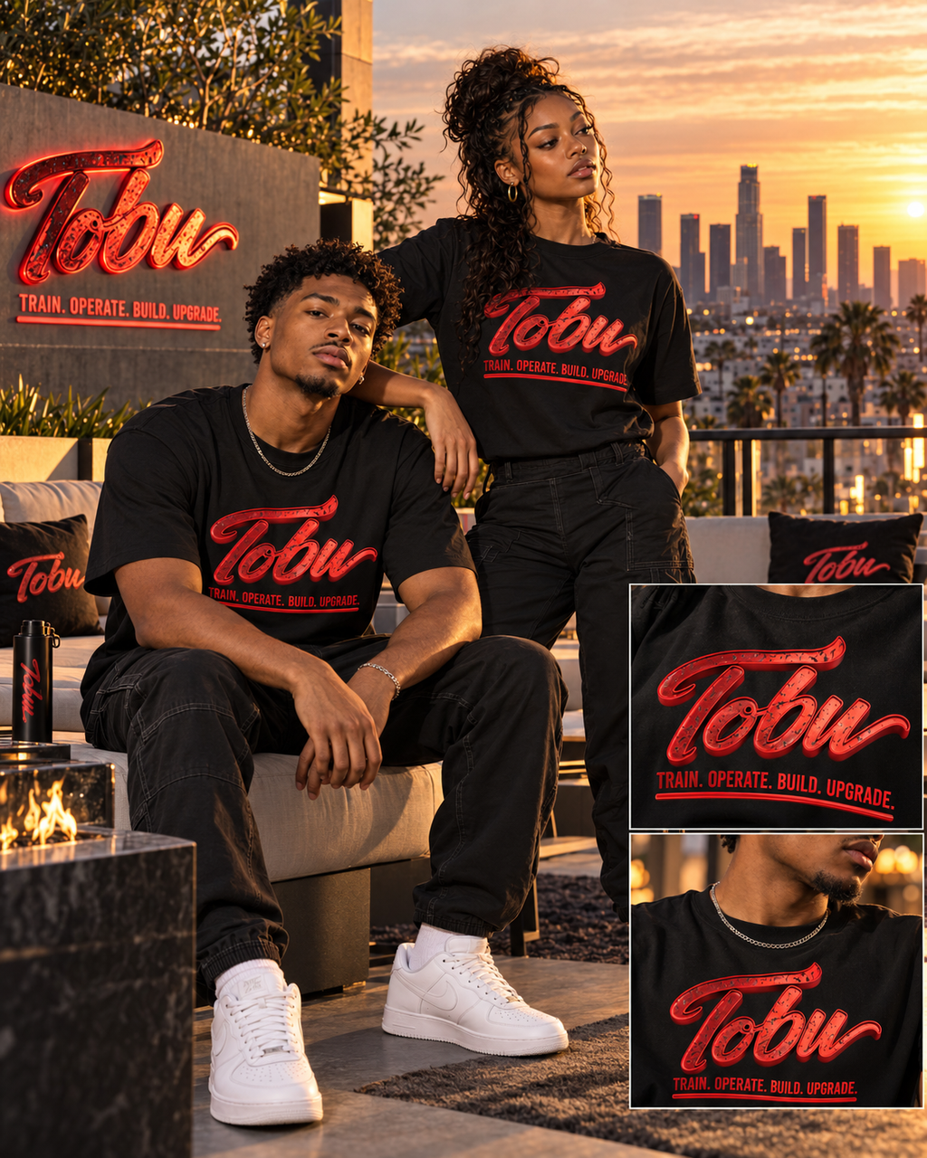 TOBU SILENT MOVES LOUD RESULTS 300 GSM COTTON-BLEND T-SHIRT | UNISEX PREMIUM LIFESTYLE WEAR
