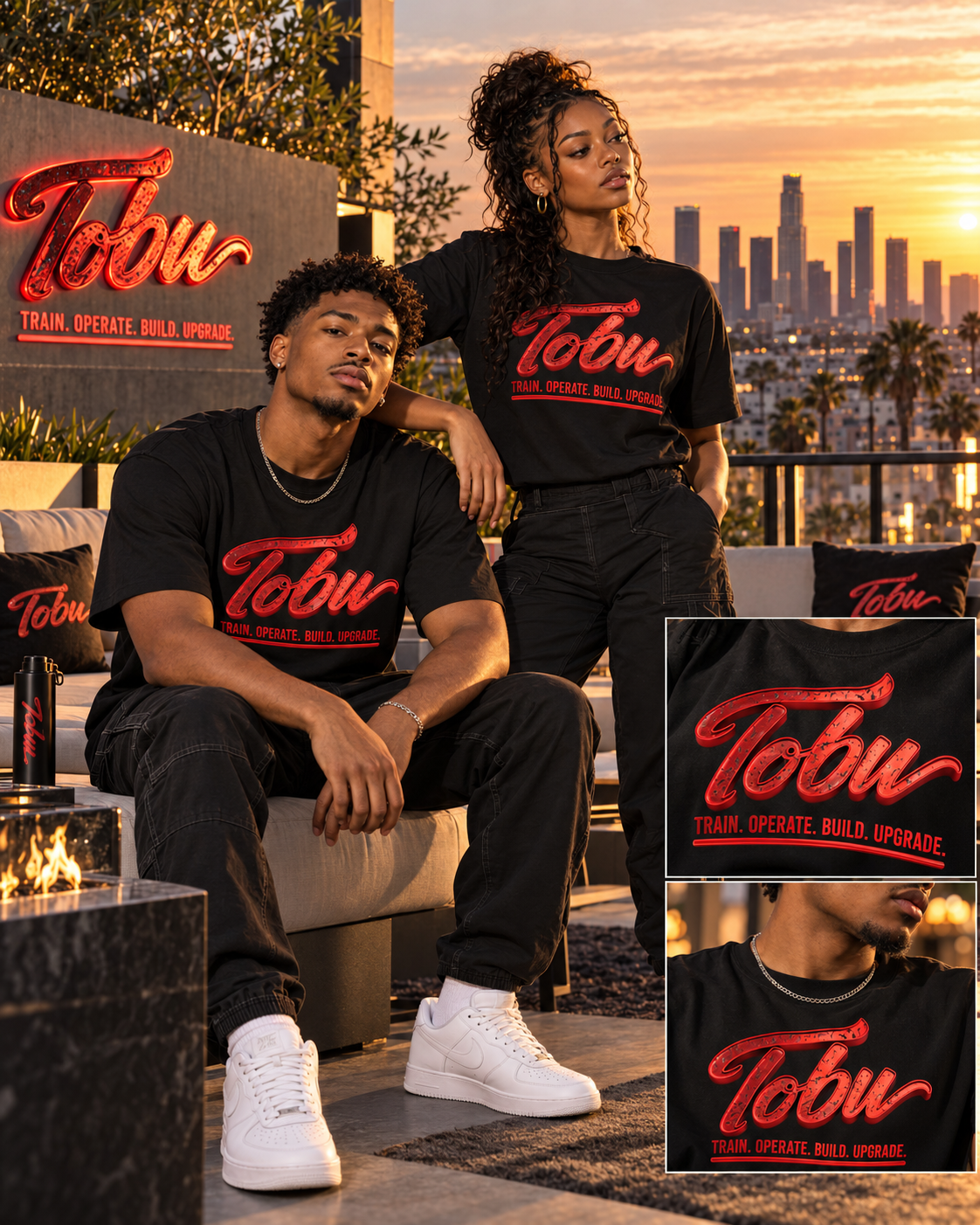 TOBU SILENT MOVES LOUD RESULTS 300 GSM COTTON-BLEND T-SHIRT | UNISEX PREMIUM LIFESTYLE WEAR