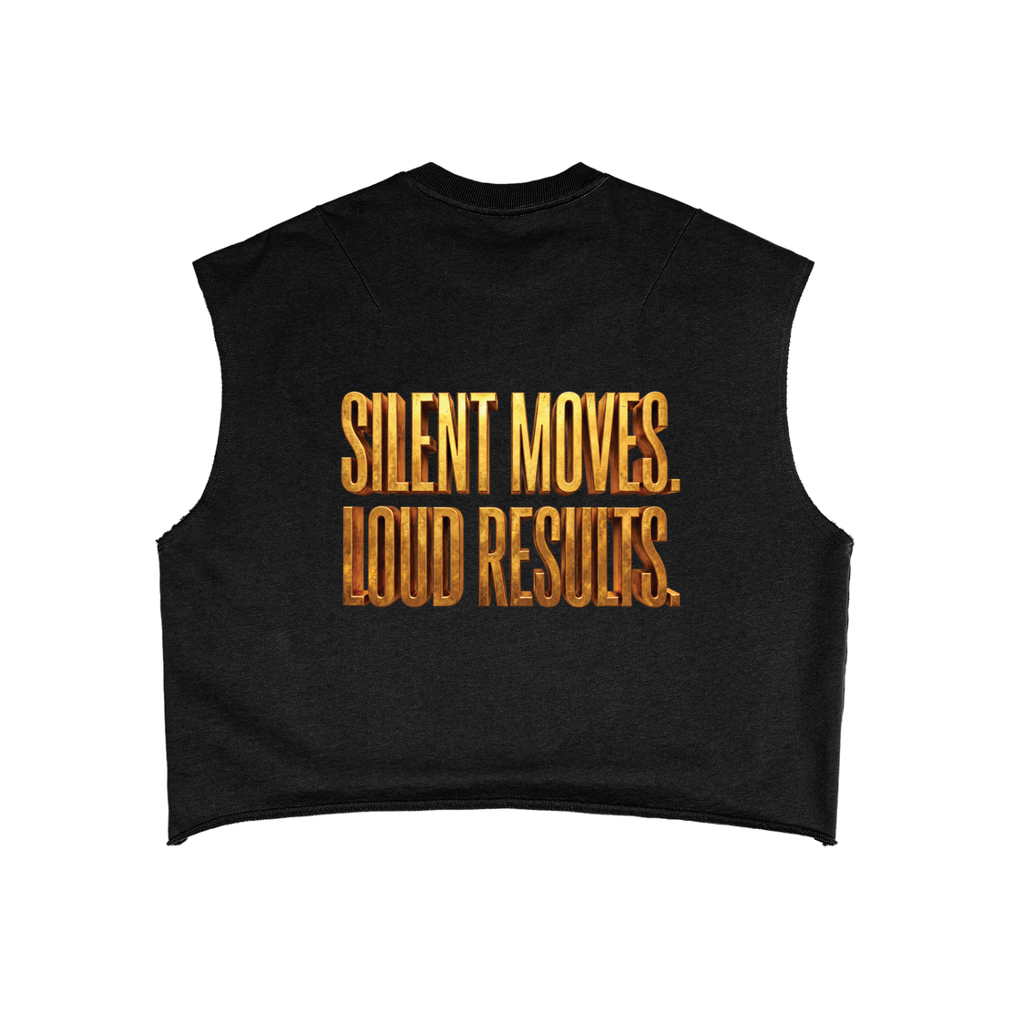TOBU SILENT MOVES LOUD RESULTS 340 GSM FRENCH TERRY BOXY TANK TOP | UNISEX PREMIUM LIFESTYLE WEAR