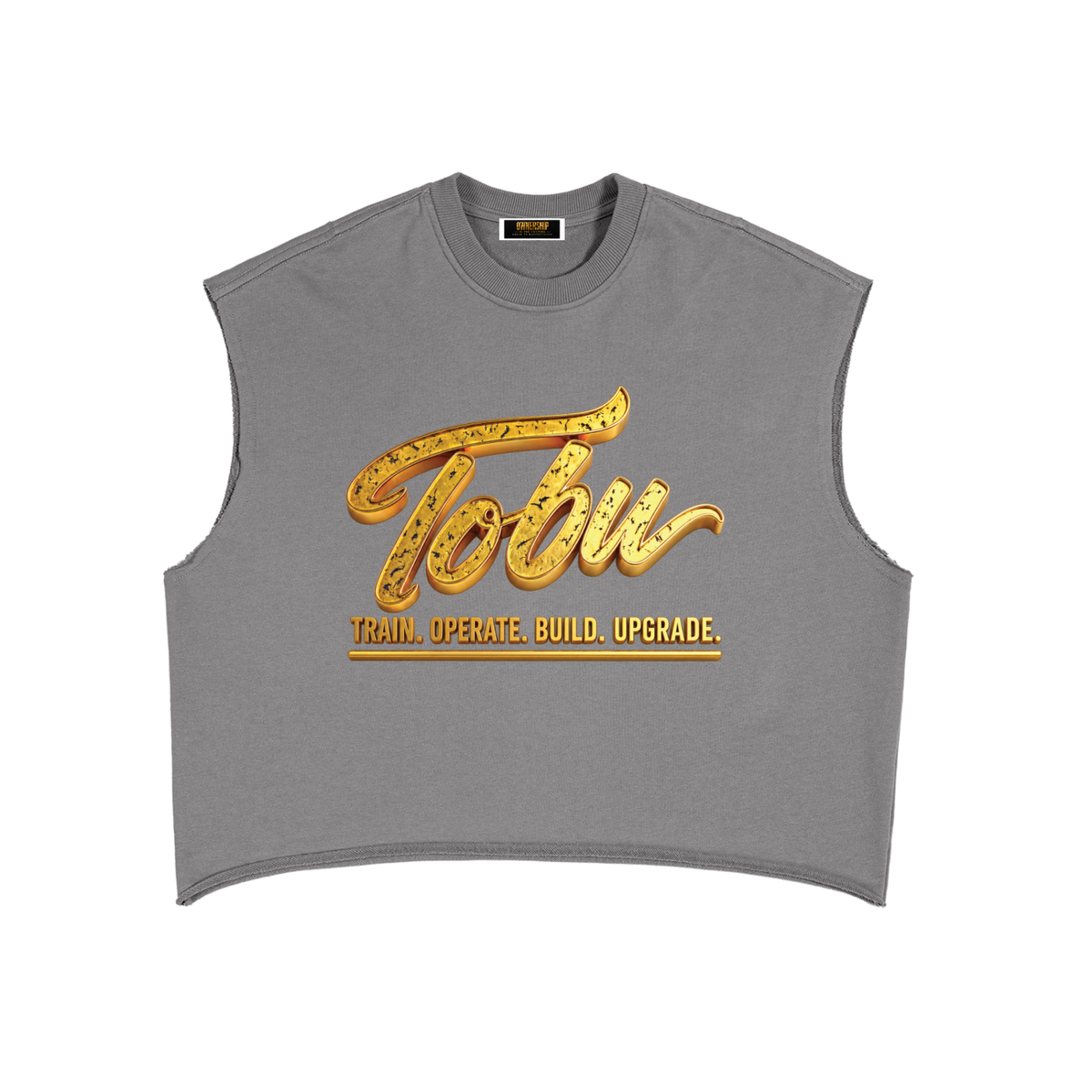 TOBU SILENT MOVES LOUD RESULTS 340 GSM FRENCH TERRY BOXY TANK TOP | UNISEX PREMIUM LIFESTYLE WEAR