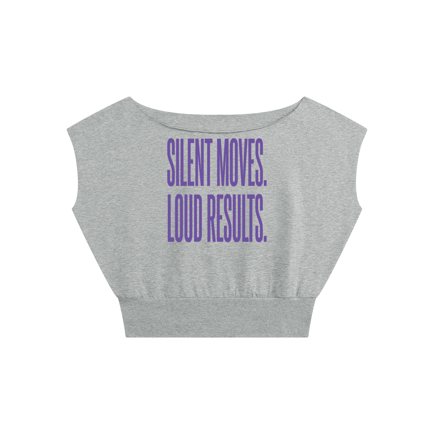 ALL MONEY IS LEGAL Originals Women’s Boatneck Raw Edge Crop T-Shirt