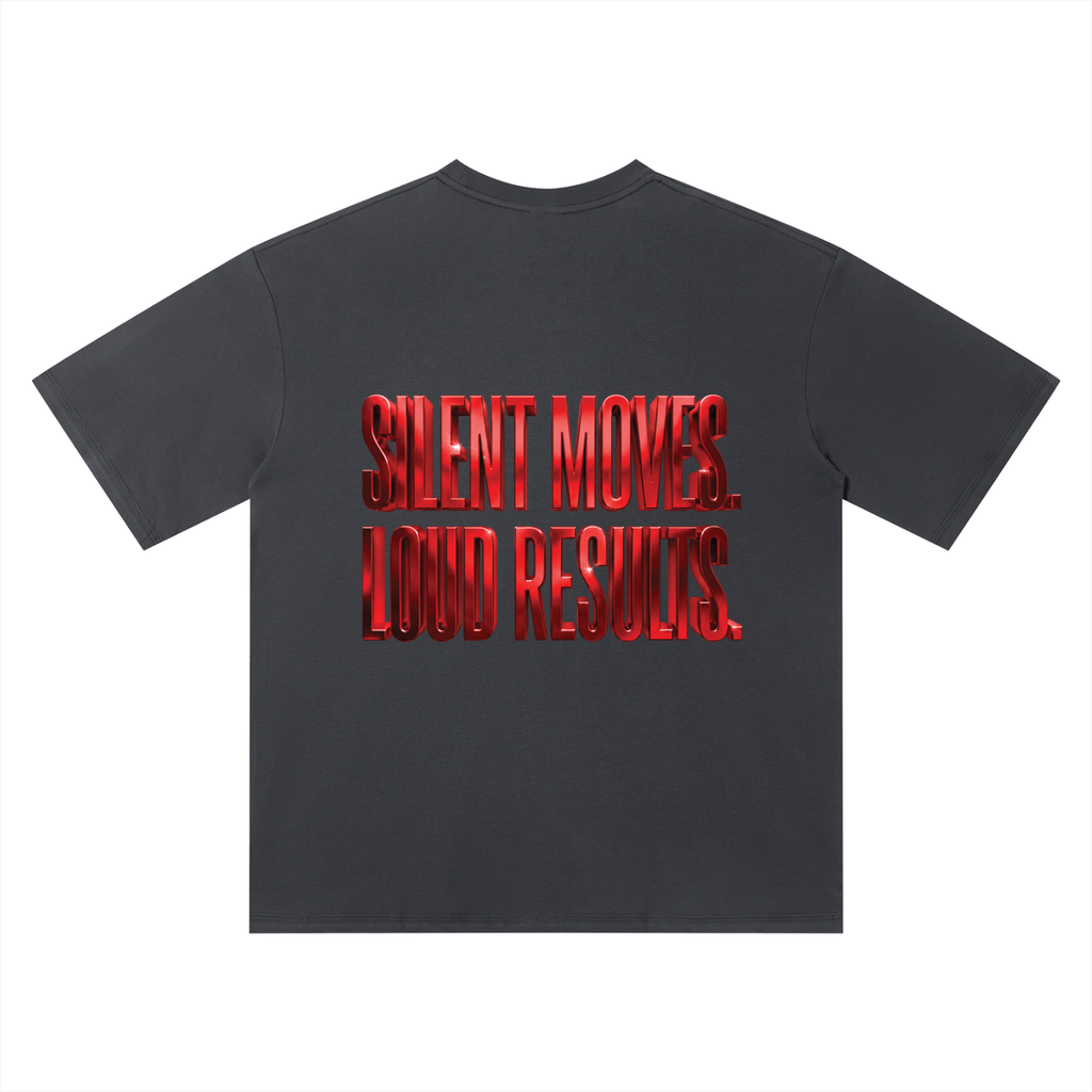 TOBU SILENT MOVES LOUD RESULTS QUICK DRY SMART T-SHIRT | UNISEX 150 GSM LIGHTWEIGHT TEE