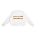 ALL MONEY IS LEGAL EGYPTIAN KING & EMPRESS 350 GSM MOCK-NECK CROPPED FLEECE SWEATSHIRT | WOMEN’S OVERSIZED STREETWEAR