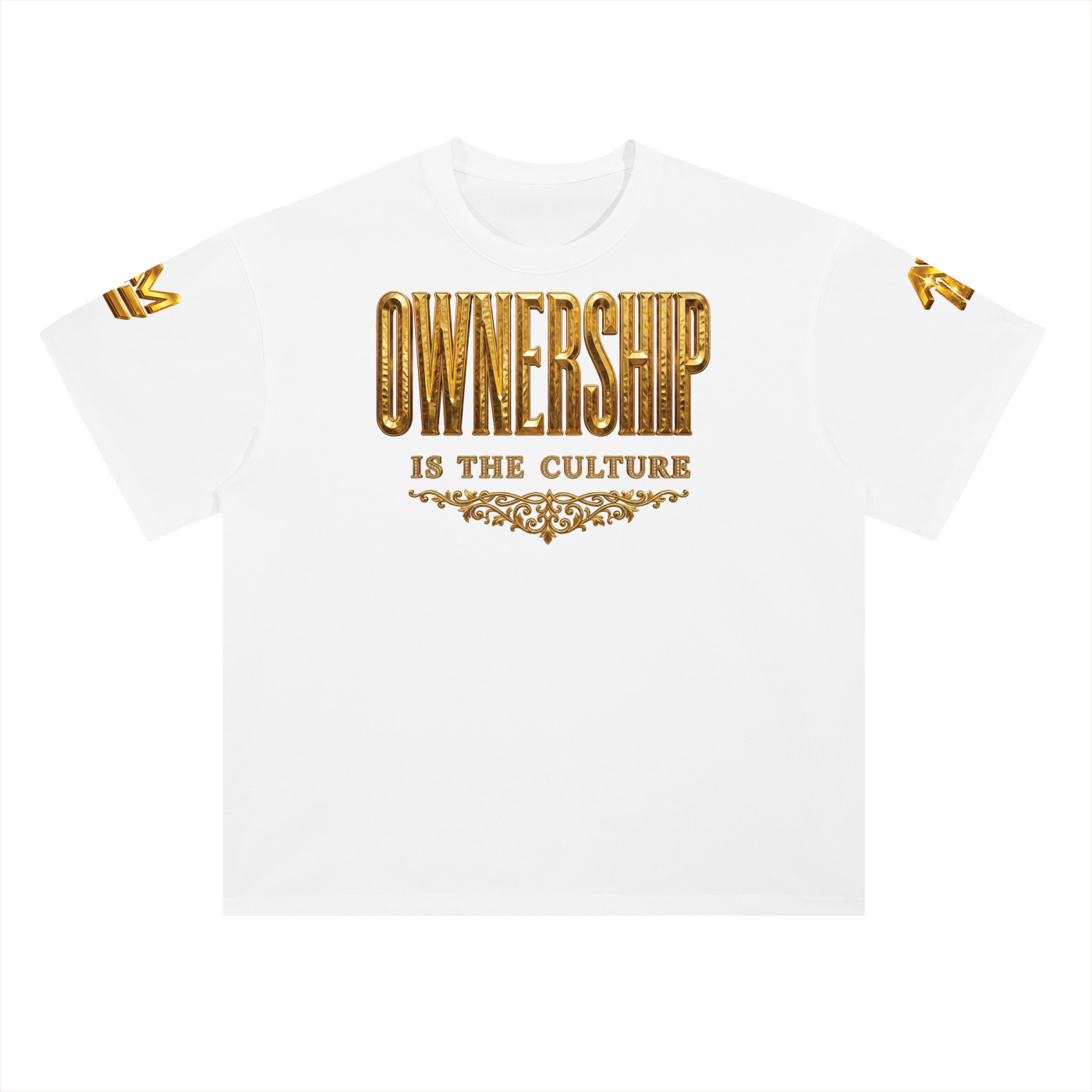 OWNERSHIP IS THE CULTURE 300 GSM HEAVYWEIGHT DROP-SHOULDER COTTON TEE