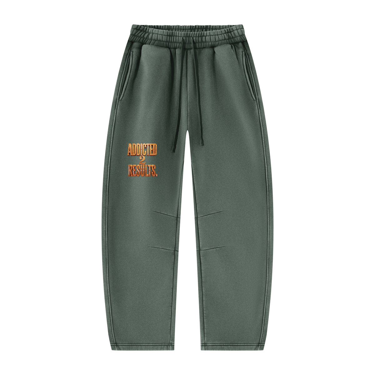 ADDICTED 2 RESULTS 345 GSM FLEECE BARREL LEG SWEATPANTS | UNISEX PREMIUM LIFESTYLE PANTS