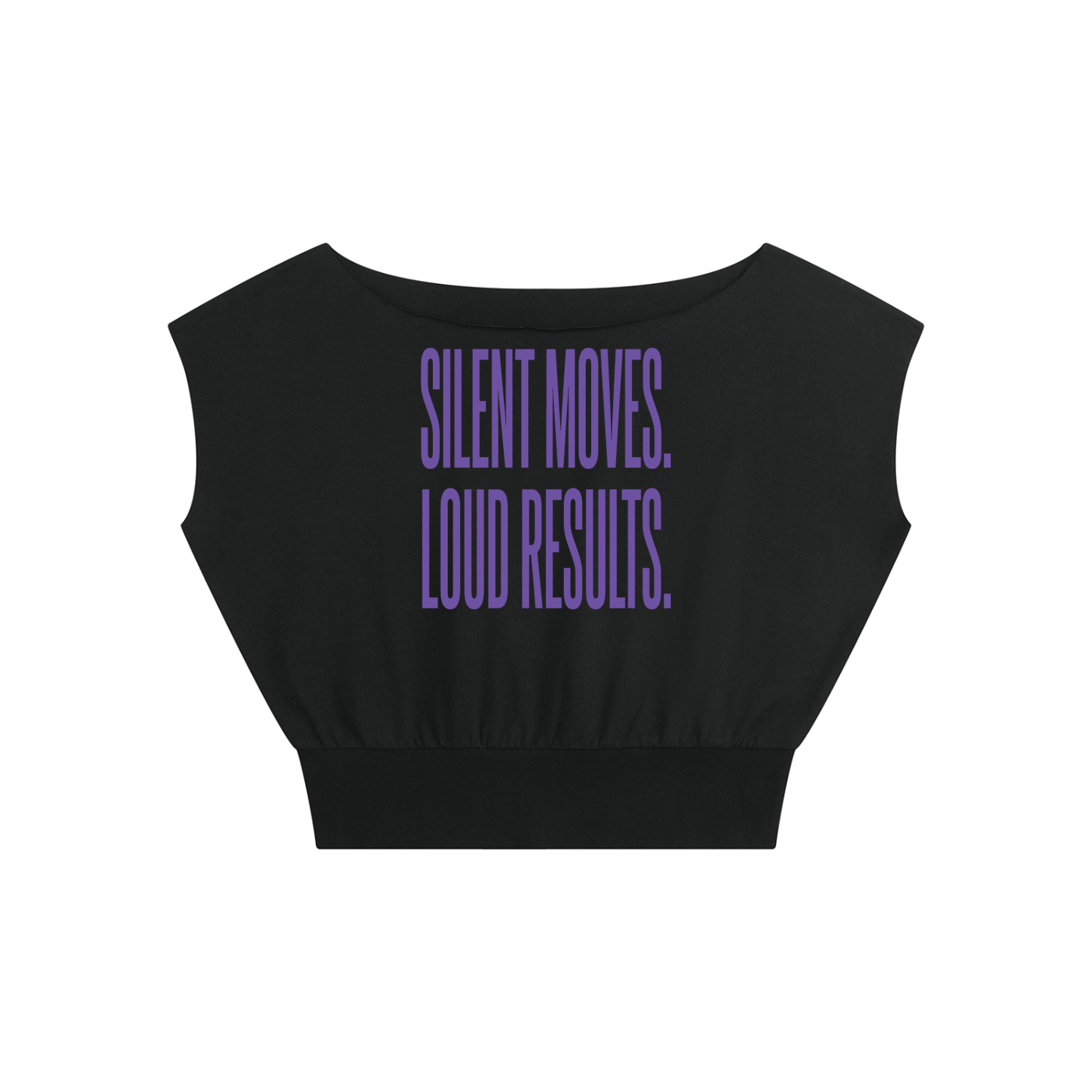 ALL MONEY IS LEGAL Originals Women’s Boatneck Raw Edge Crop T-Shirt