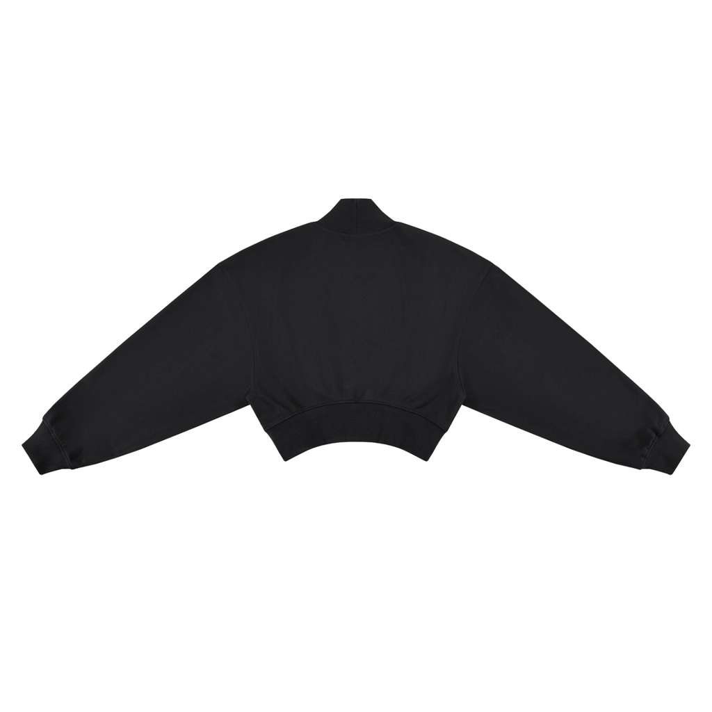 ADDICTED 2 RESULTS 280 GSM WOMEN’S CROPPED MOCK NECK SWEATSHIRT | PREMIUM OVERSIZED LIFESTYLE WEAR