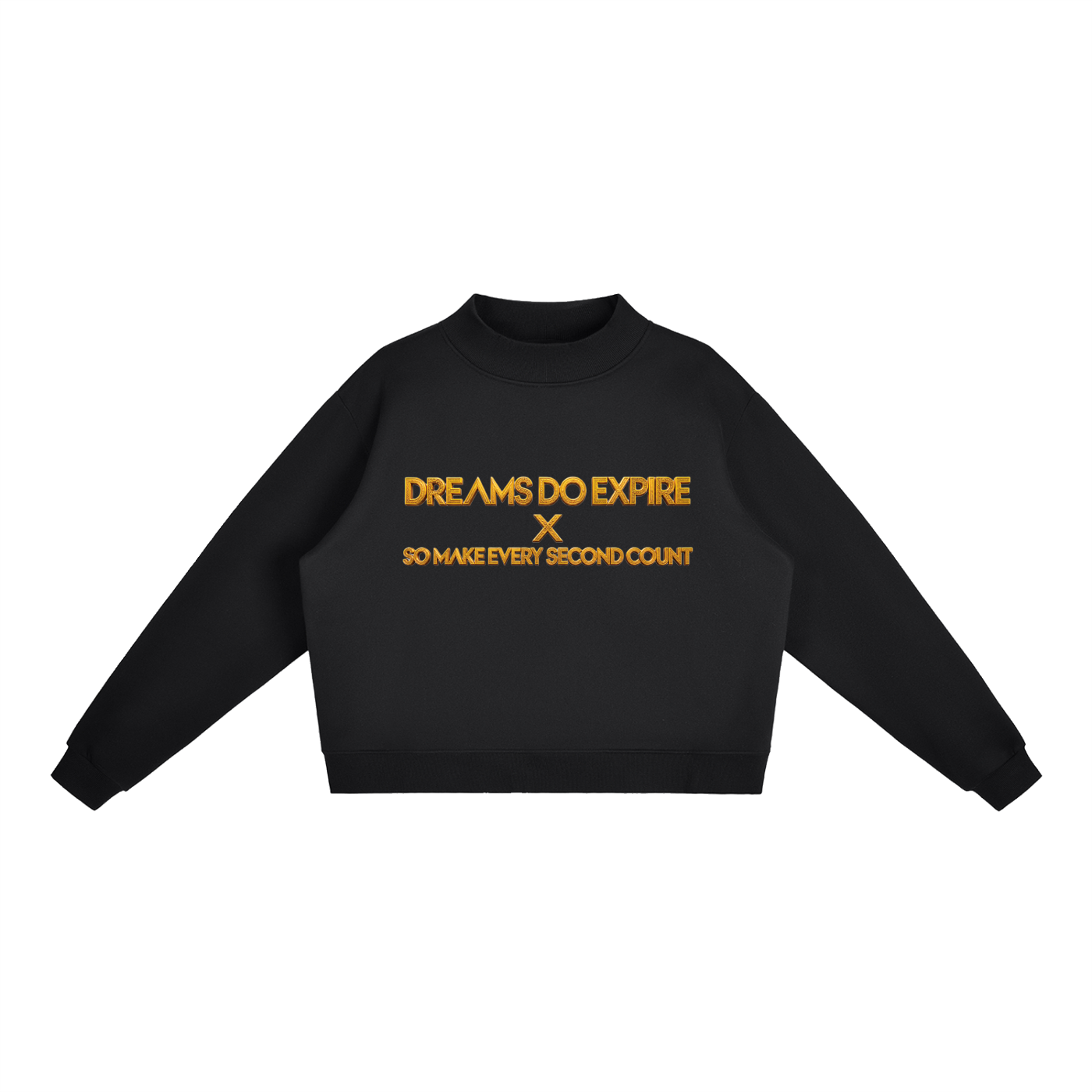 ALL MONEY IS LEGAL EGYPTIAN KING & EMPRESS 350 GSM MOCK-NECK CROPPED FLEECE SWEATSHIRT | WOMEN’S OVERSIZED STREETWEAR