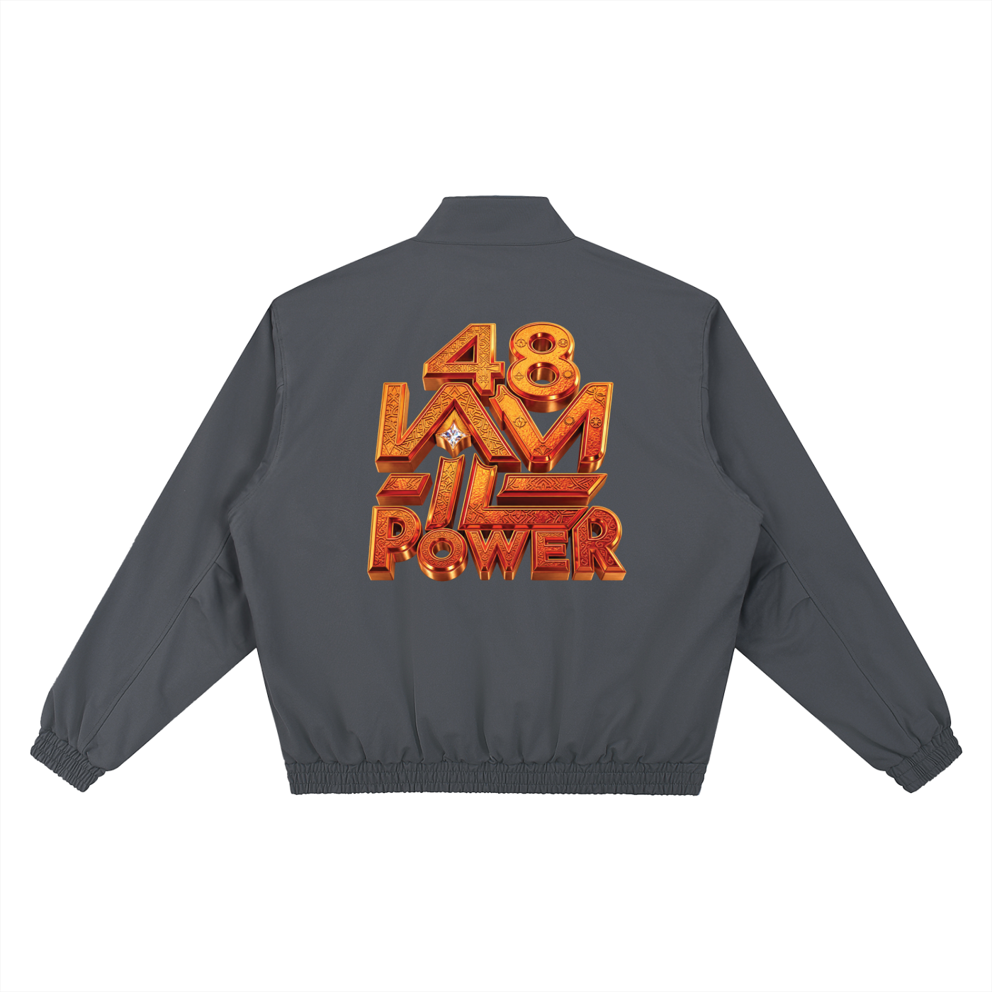48 LAWS OF POWER | STAND COLLAR BOMBER JACKET