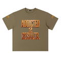 ADDICTED 2 RESULTS 300 GSM HEAVYWEIGHT COTTON T-SHIRT | UNISEX OVERSIZED PREMIUM LIFESTYLE TEE