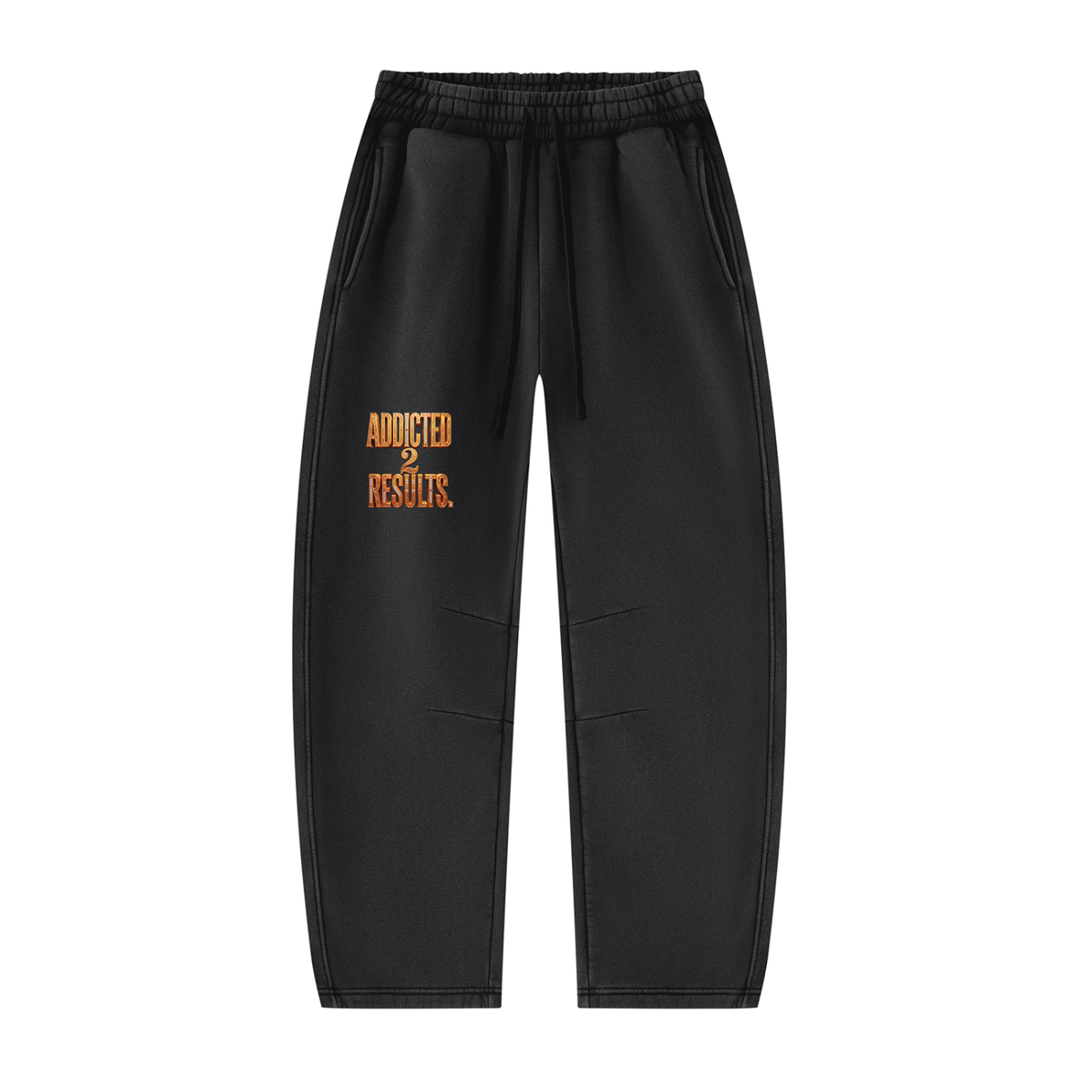 ADDICTED 2 RESULTS 345 GSM FLEECE BARREL LEG SWEATPANTS | UNISEX PREMIUM LIFESTYLE PANTS