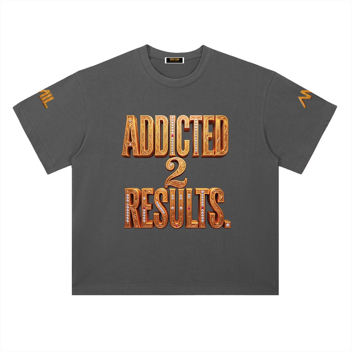 ADDICTED 2 RESULTS 300 GSM HEAVYWEIGHT COTTON T-SHIRT | UNISEX OVERSIZED PREMIUM LIFESTYLE TEE